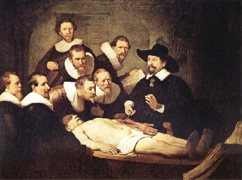 REMBRANDT Harmenszoon van Rijn The Anatomy Lesson of Dr.Nicolaes Tulp